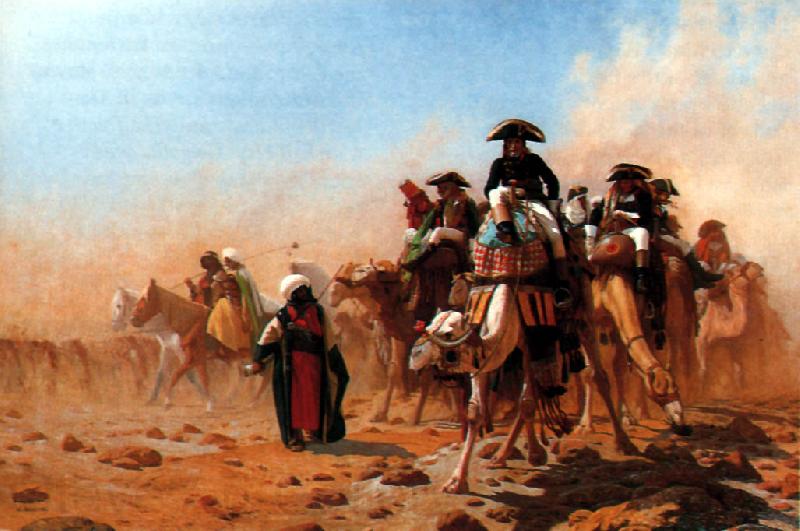 Jean Leon Gerome Napoleon and his General Staff in Egypt Spain oil painting art